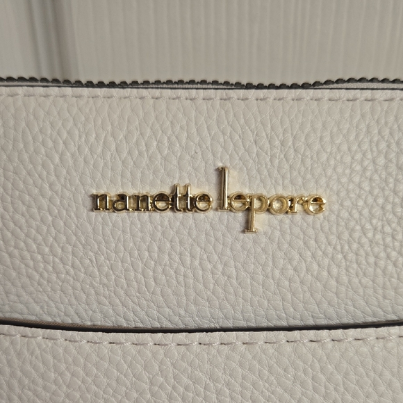 Nanette Lepore White Crossbody Bag with Gold Accents - Picture 5 of 6